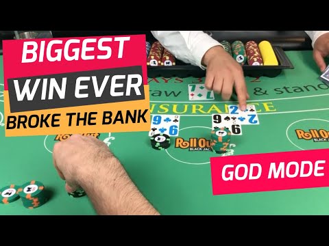 Biggest Blackjack Win Ever – Broke the Bank – NeverSplit10s